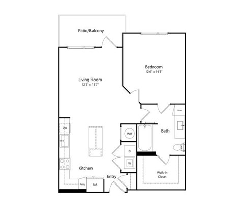 A black and white image of a house floor plan.